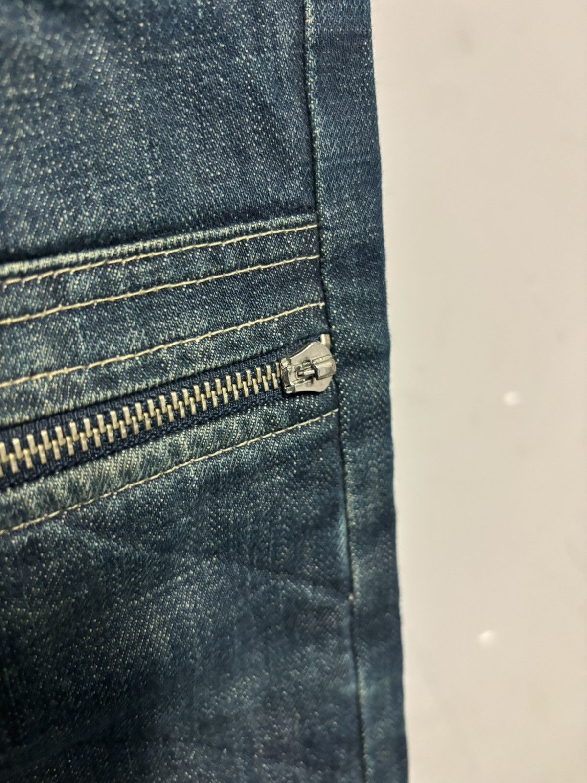 Undercover Undercover AW08 ‘Unrealrealclothes’ Moto Pants Blue Size US 32 / EU 48 - 3 Thumbnail