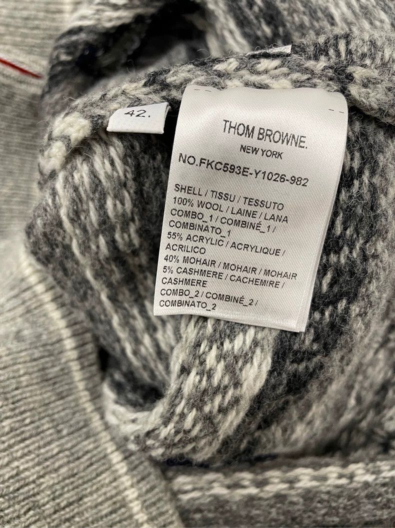 Thom Browne Thom browne Gray fw24 embroidered floral latest show round- Size M / US 6-8 / IT 42-44 - 6 Thumbnail