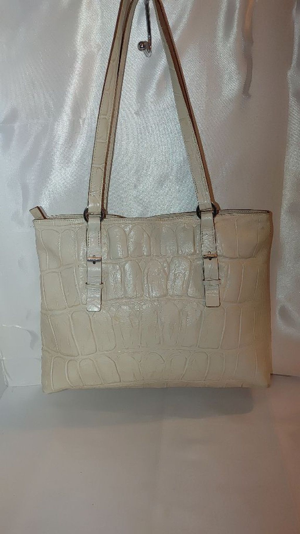 Francesco Smalto Francesco Biasia Leather Croc Embossed Made in Italy Bag Size ONE SIZE - 2 Thumbnail