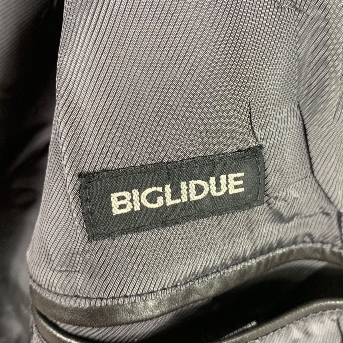 Vintage Vintage BIGLIDUE JAPAN MOTORCYCLE Black Leather Jacket Size US M / EU 48-50 / 2 - 5 Thumbnail