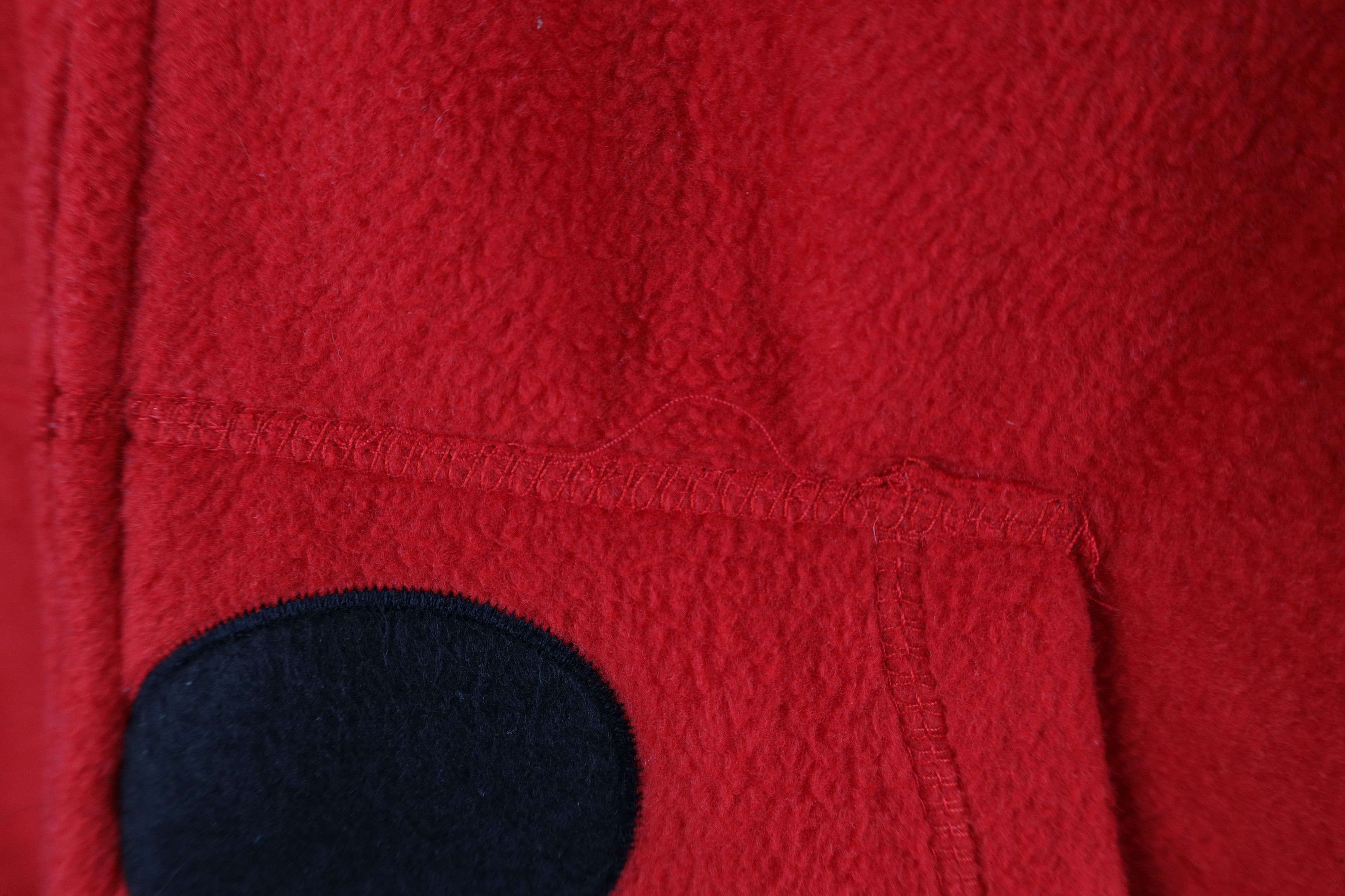 Disney Vintage Y2K Disney Mickey Mouse Full Zip Fleece Hoodie Red Size 3XL / US 20-22 - 6 Thumbnail