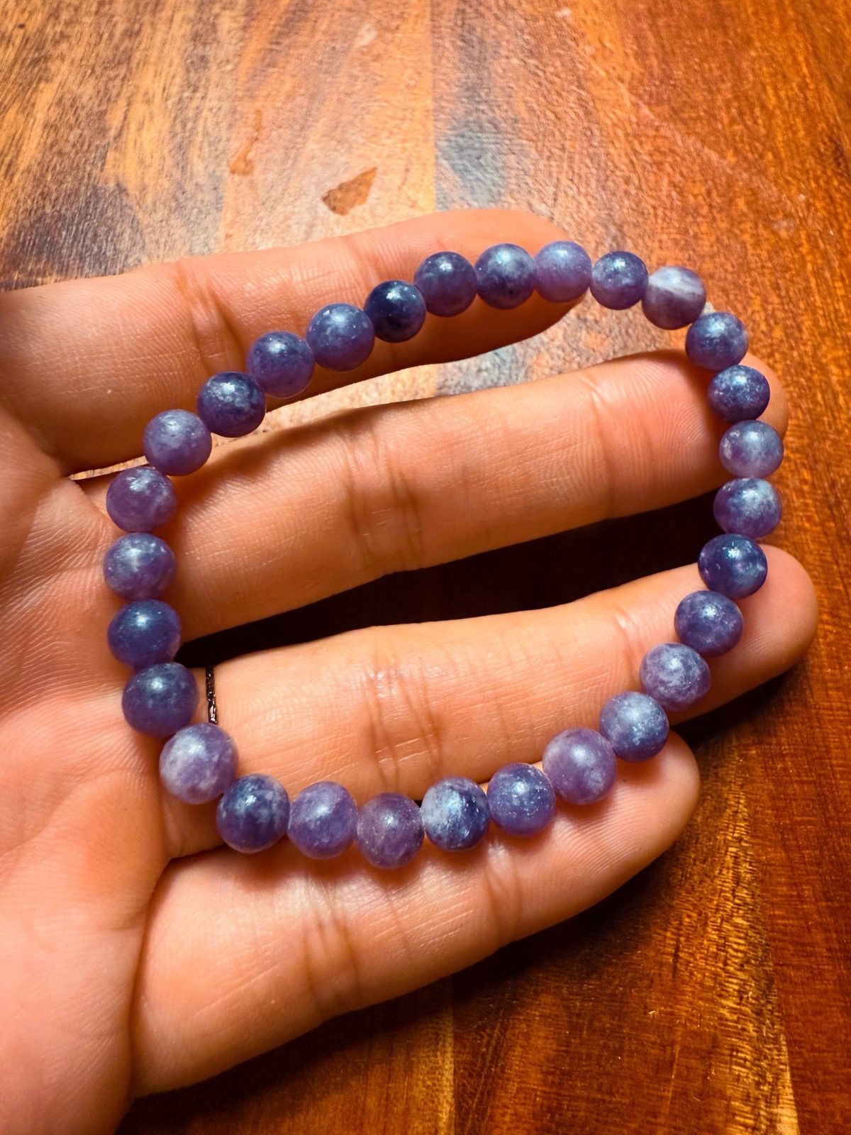 Other Purple Amethyst Beaded Stretch Bracelet – Natural Stone Size ONE SIZE - 4 Thumbnail