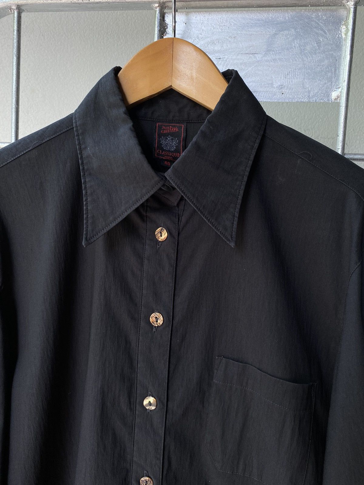 Jean Paul Gaultier Jean Paul Gaultier JPG Black Shirt Size S / US 4 / IT 40 - 3 Thumbnail