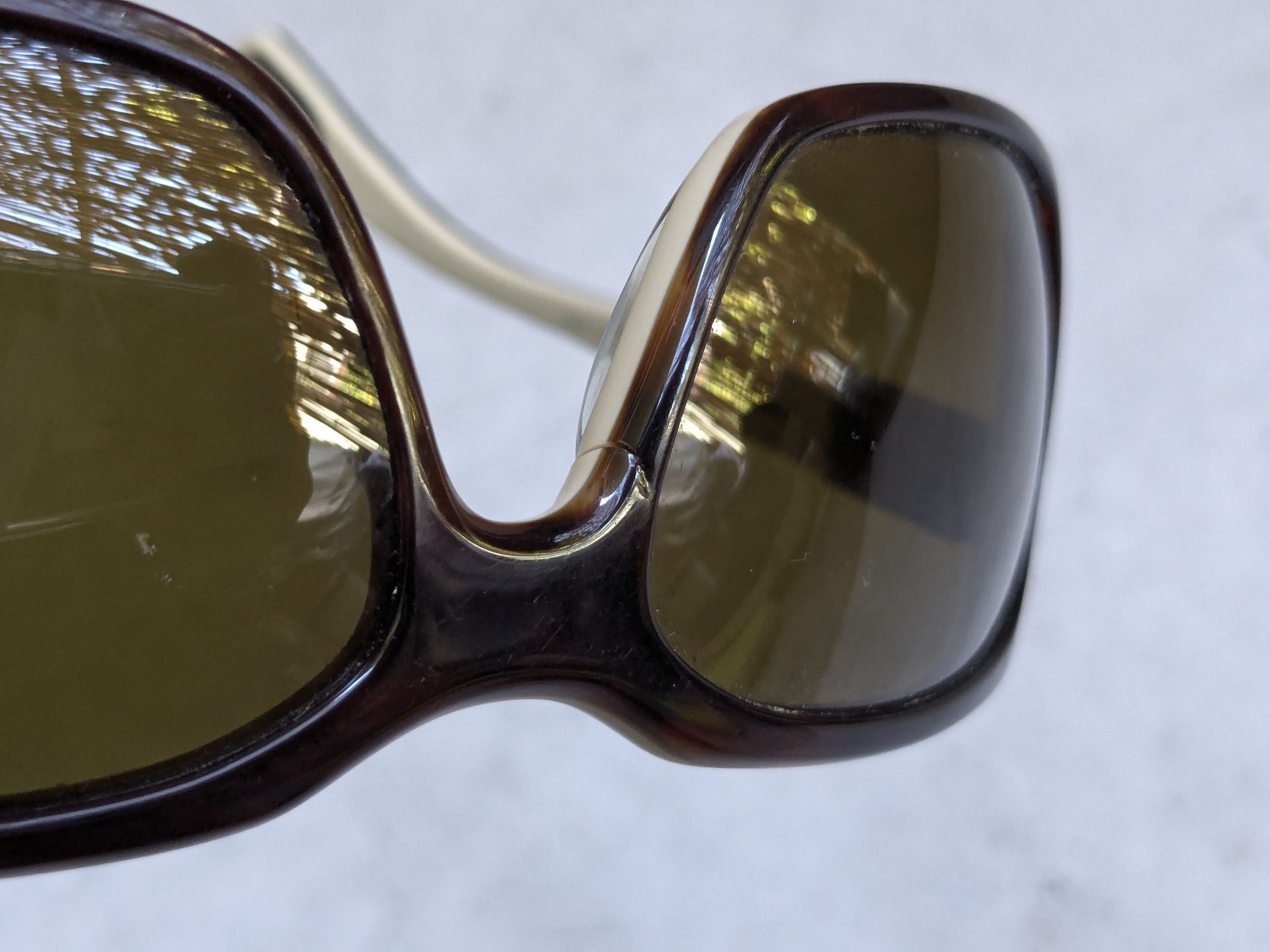 Chrome Hearts Chrome Hearts Sunglasses Injected Green Brown Cross Size ONE SIZE - 17 Thumbnail