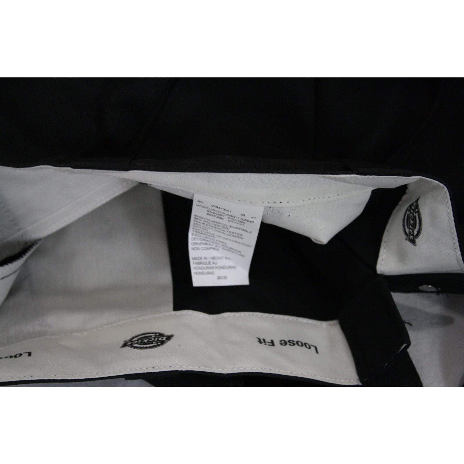 Dickies NWT Dickies 85283BK Black Double Knee Loose Fit Work Pants Size US 38 / EU 54 - 6 Thumbnail