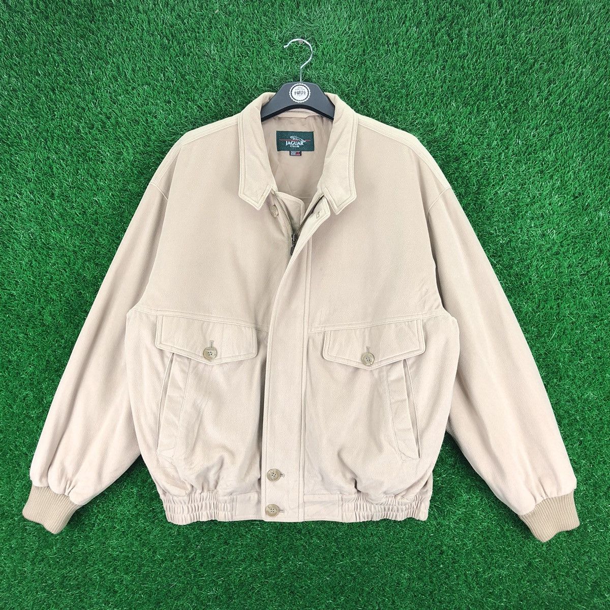 Japanese Brand Vintage 80's Casual Work Fleece Zipper Jacket by Jaguar Club Size US L / EU 52-54 / 3 - 1 Thumbnail