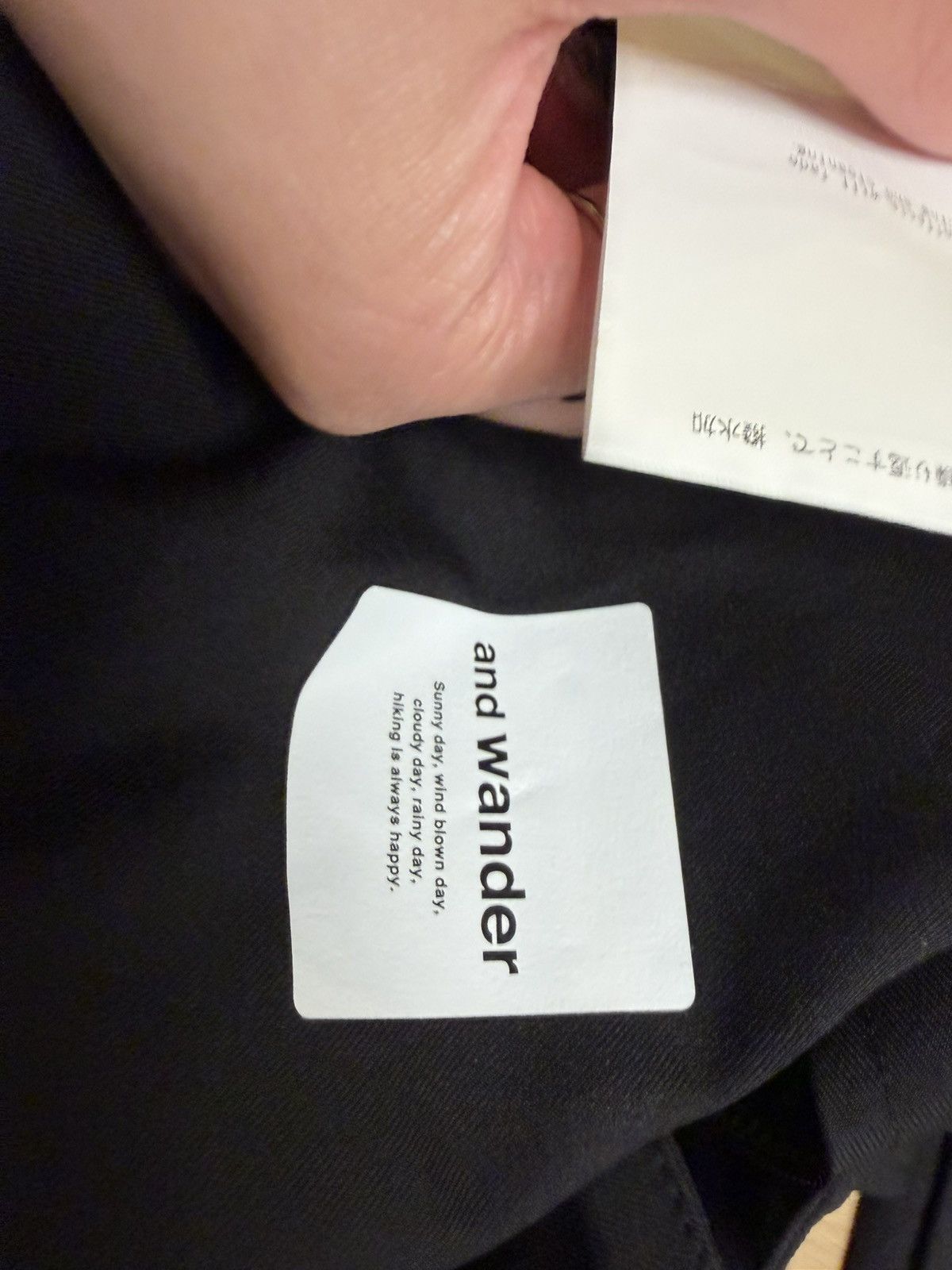 And Wander : and wander Black Technical Easy Pants Web Belt Tapered Size US 33 - 5 Thumbnail
