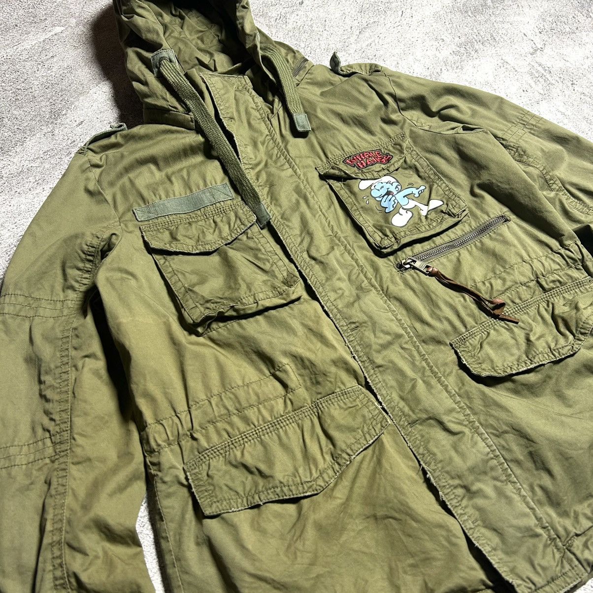 Cartoon Network Vintage M65 Jacket Whole Hauss THE SMURFS Size US L / EU 52-54 / 3 - 6 Thumbnail