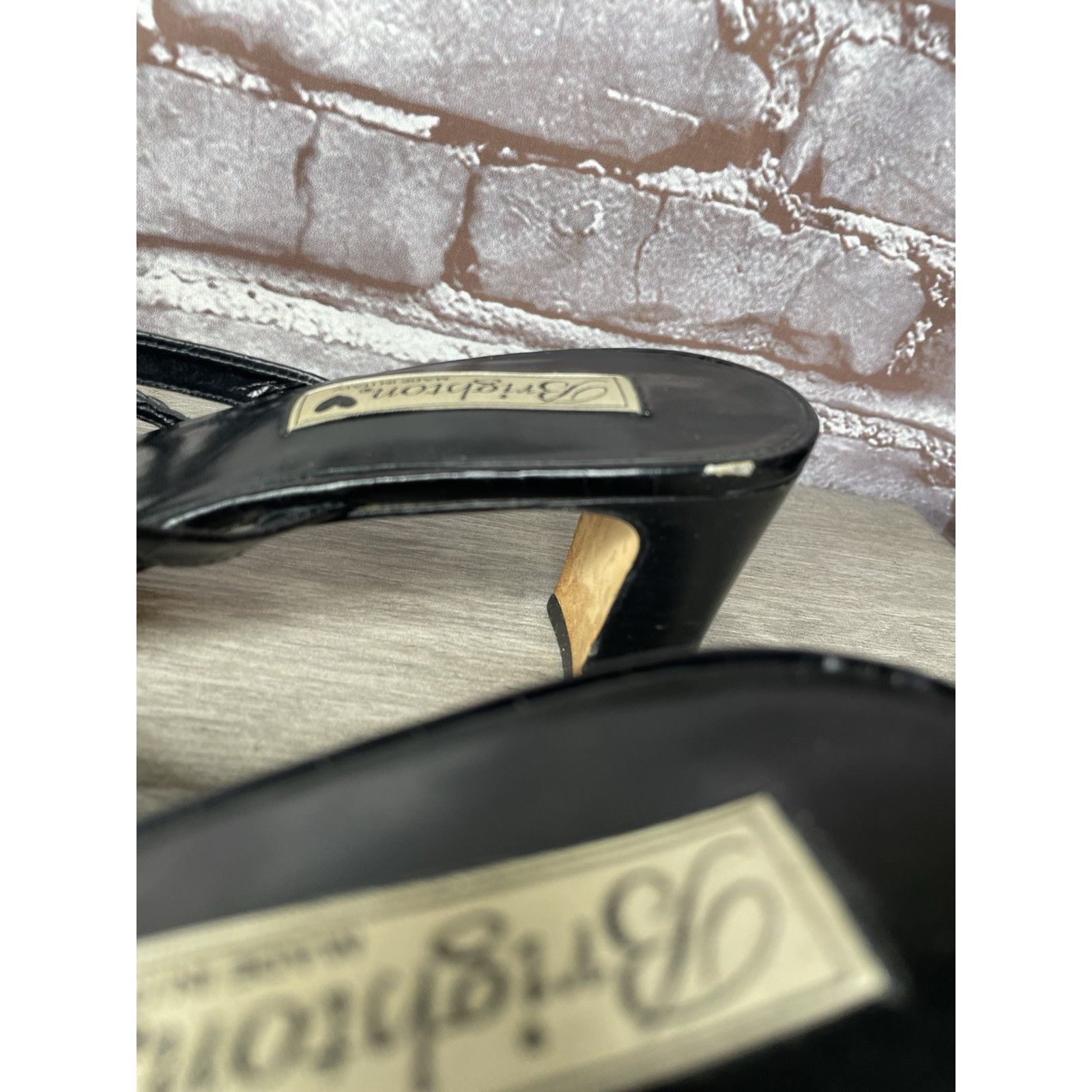 Brighton Brighton Black Leather Croc Embossed Mules Slides Sandals Wo Size US 9.5 / IT 39.5 - 17 Thumbnail