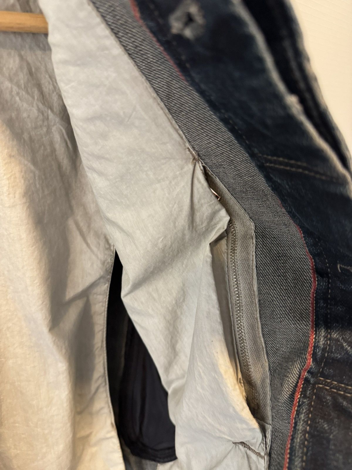 Rick Owens Drkshdw DRKSHDW 15SS Pocket Leather Denim jacket Size US S / EU 44-46 / 1 - 9 Thumbnail