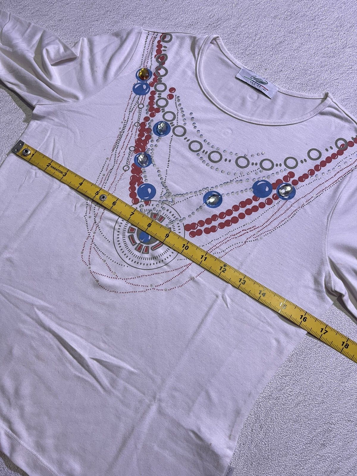 Japanese Brand Y2K crocodile long sleeve t-shirt with necklace motif Size US M / EU 48-50 / 2 - 8 Thumbnail