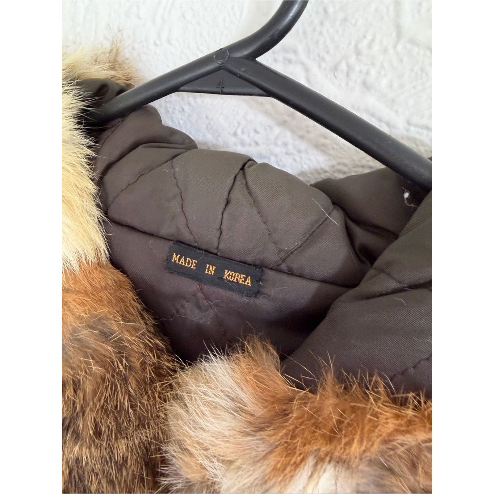 Vintage Vintage Authentic 100% Women's Rabbit Fur Patchwork Coat Size L / US 10 / IT 46 - 4 Thumbnail