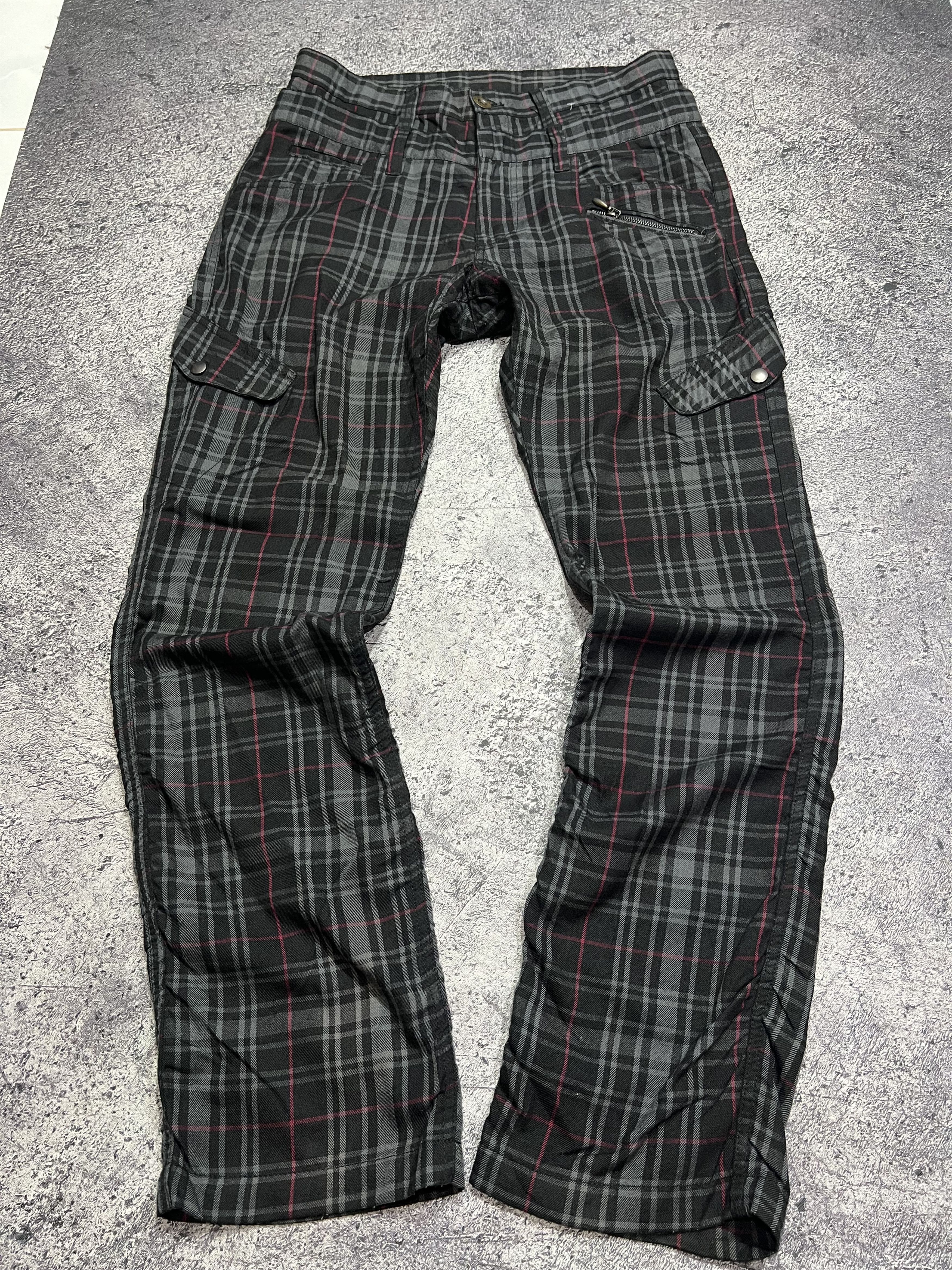 Japanese Brand 2000s Archival Hysteric Owens Punk Plaid Cargo y2k Ifsix Size US 32 / EU 48 - 1 Thumbnail