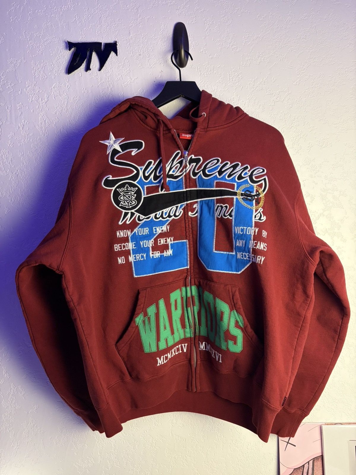 Supreme Multi Appliqué zip up | Grailed