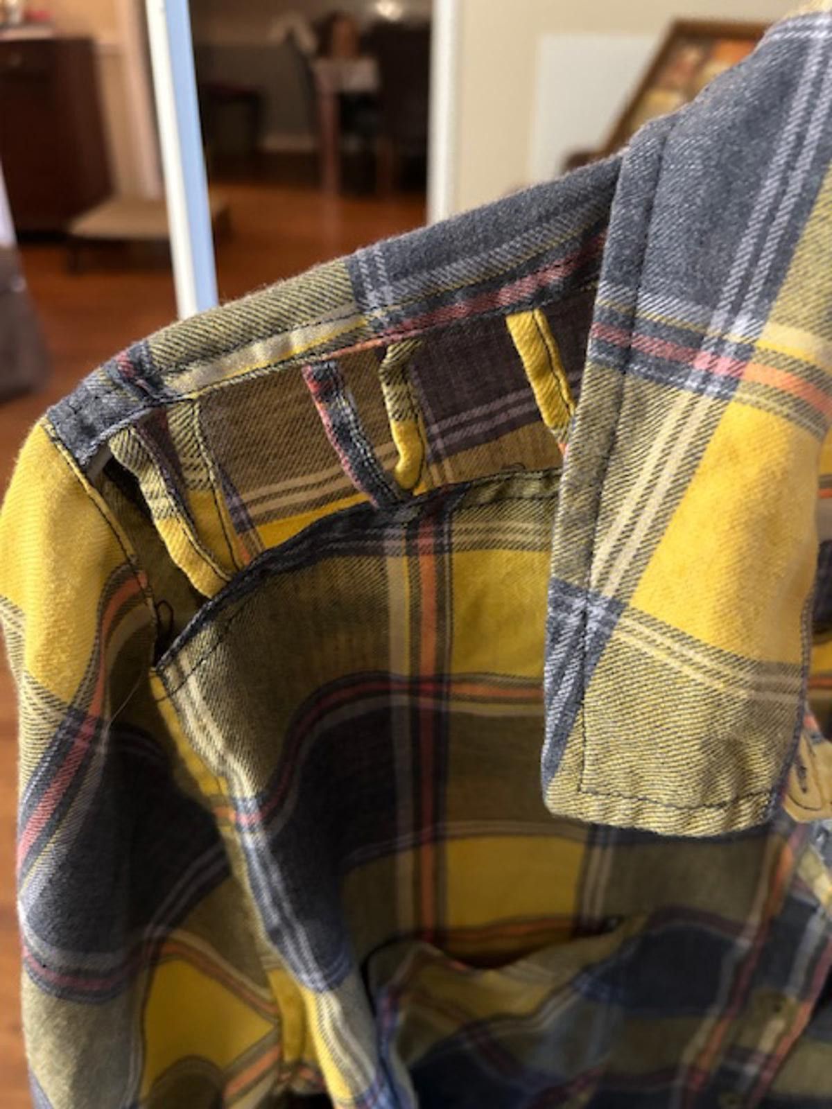 Unknown London Yellow Gray Maurices Sz 2 Plaid Long Sleeve Button-Up Shirt Size US M / EU 48-50 / 2 - 3 Thumbnail