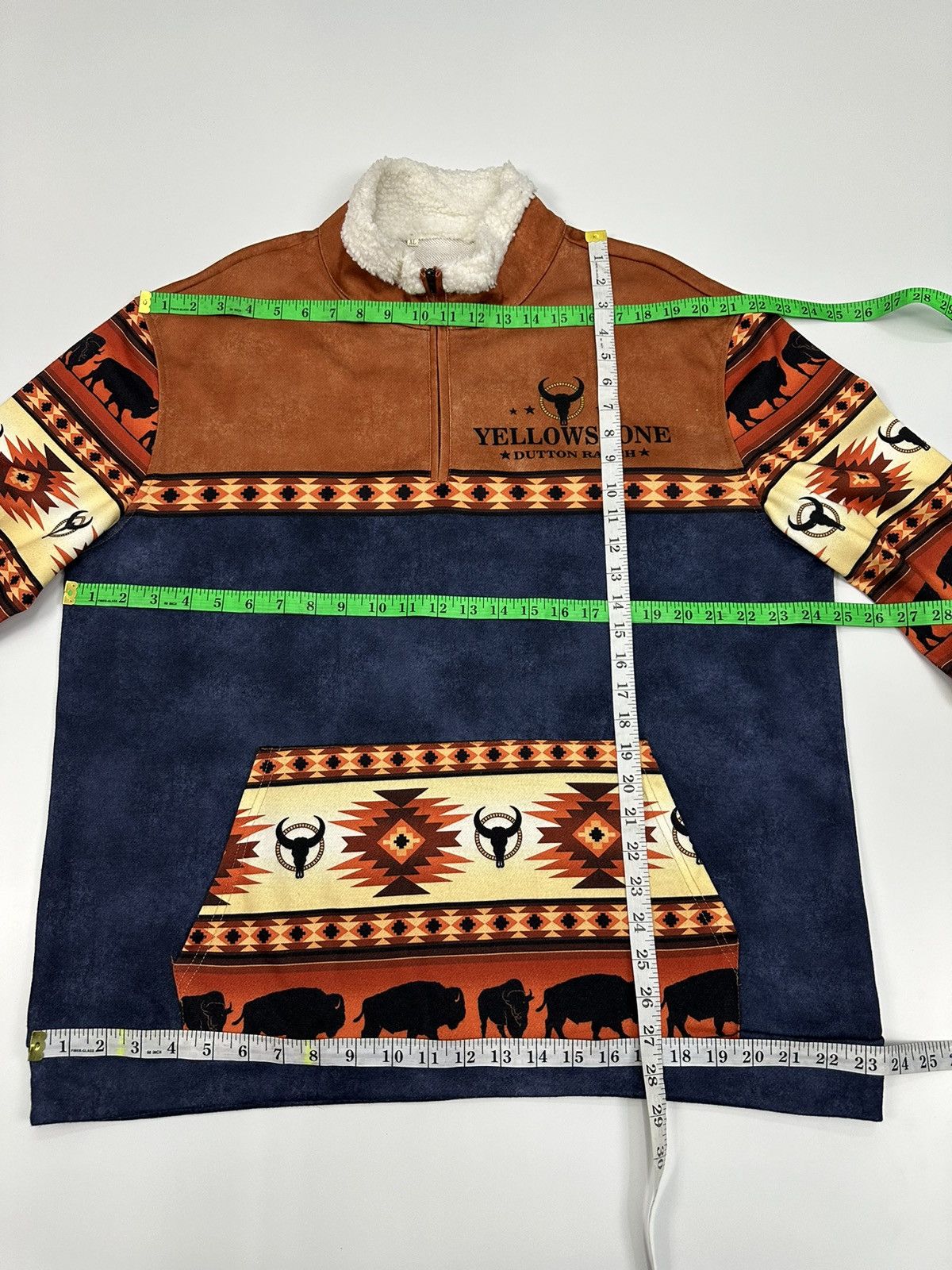 Vintage Vintage Native Yellow Stone Bulls Printed Sweatshirt A614 Size US XL / EU 56 / 4 - 6 Thumbnail