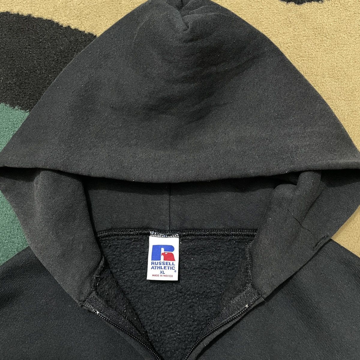 Russell Athletic 1990s Russell Athletic Blank Zipper Hoodie Size US XL / EU 56 / 4 - 2 Thumbnail