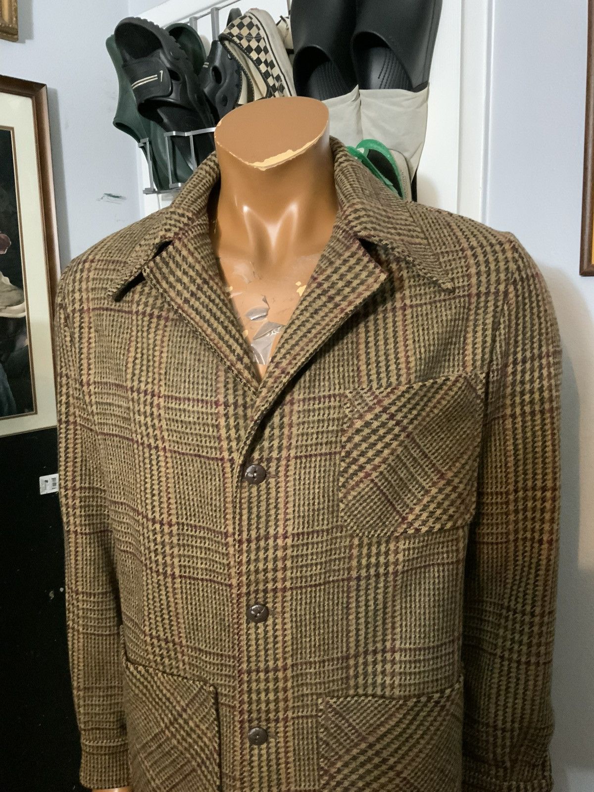 Vintage Vintage Mt. Jefferson Woolens Oregon Houndstooth Wool Jacket Size US S / EU 44-46 / 1 - 13 Thumbnail