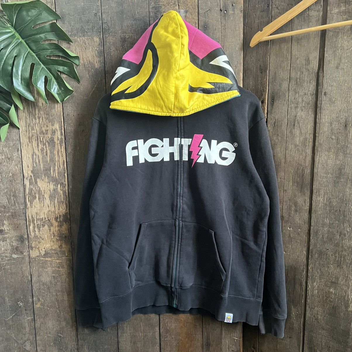 Vintage Vintage Laundry Full Zipper Mask Wrestling Hoodie Size US L / EU 52-54 / 3 - 2 Thumbnail