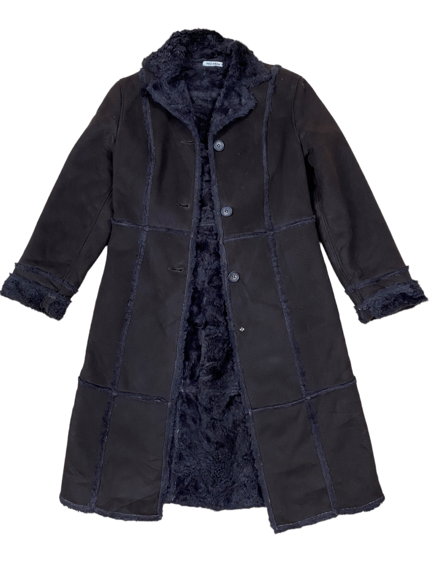Japanese Brand × Vintage Vintage Fur Long Coat Dark Brown Size US S / EU 44-46 / 1 - 1 Thumbnail