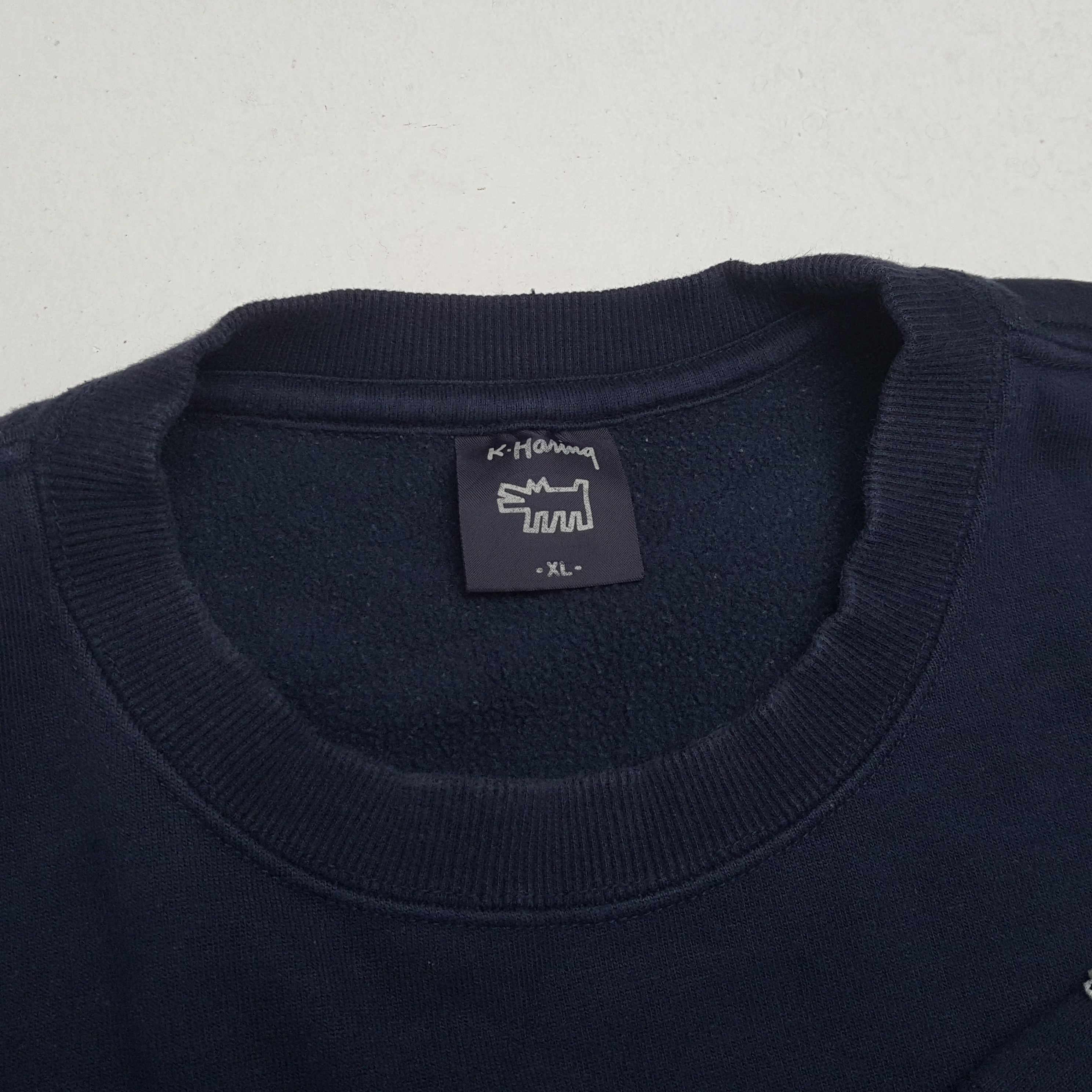 Japanese Brand × Keith Haring × Vintage KEITH HARING Center Design Streetwear Style Sweatshirt Size US L / EU 52-54 / 3 - 11 Thumbnail