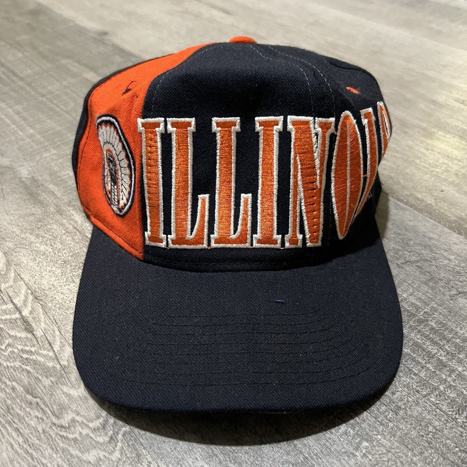 Starter VTG Starter 90s Illinois Fighting Illini 100% Wool Hat Cap Size ONE SIZE - 1 Thumbnail