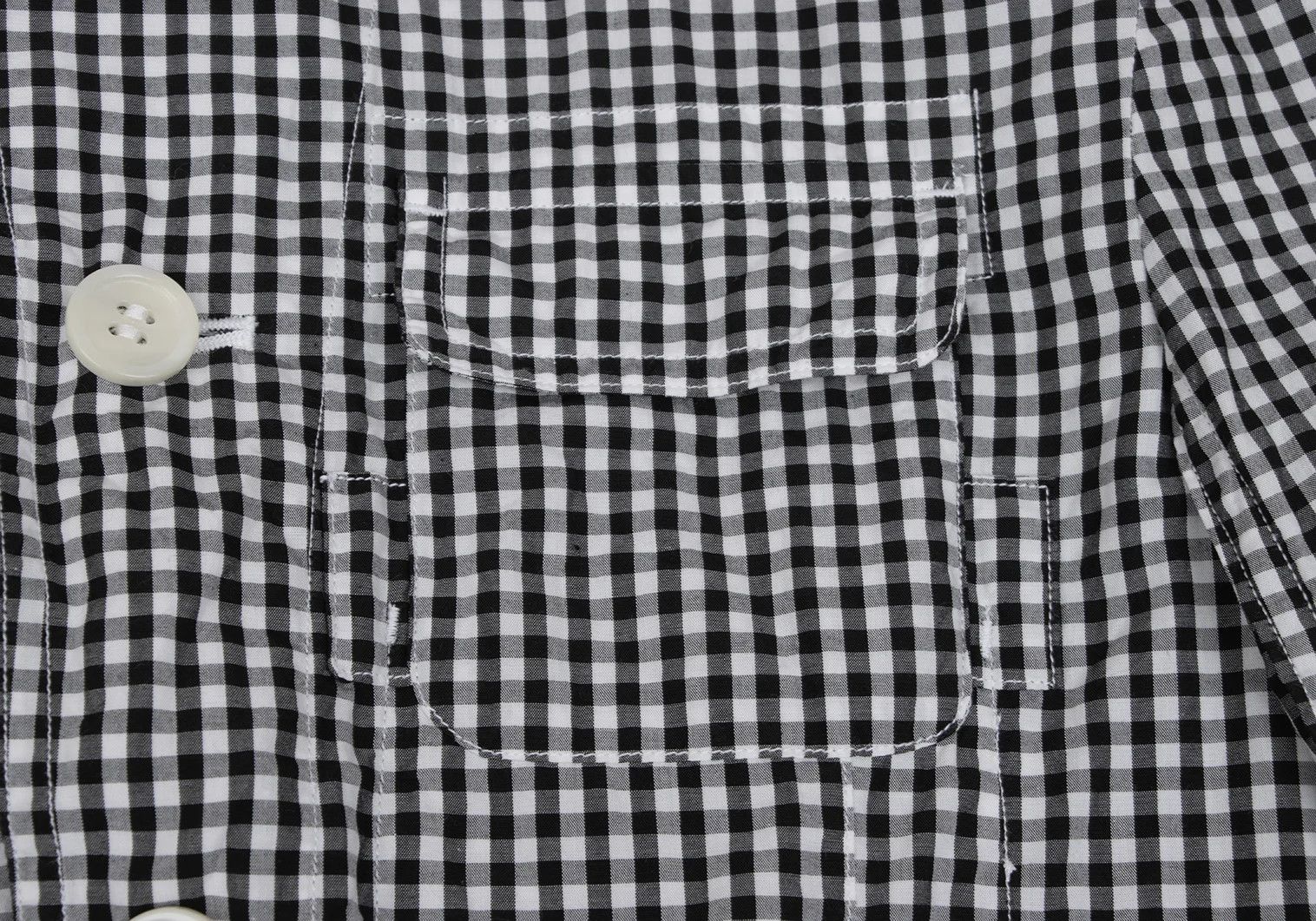 Ganryu Gingham Check Flap Pocket Jacket Black and White Size S Size US S / EU 44-46 / 1 - 7 Thumbnail