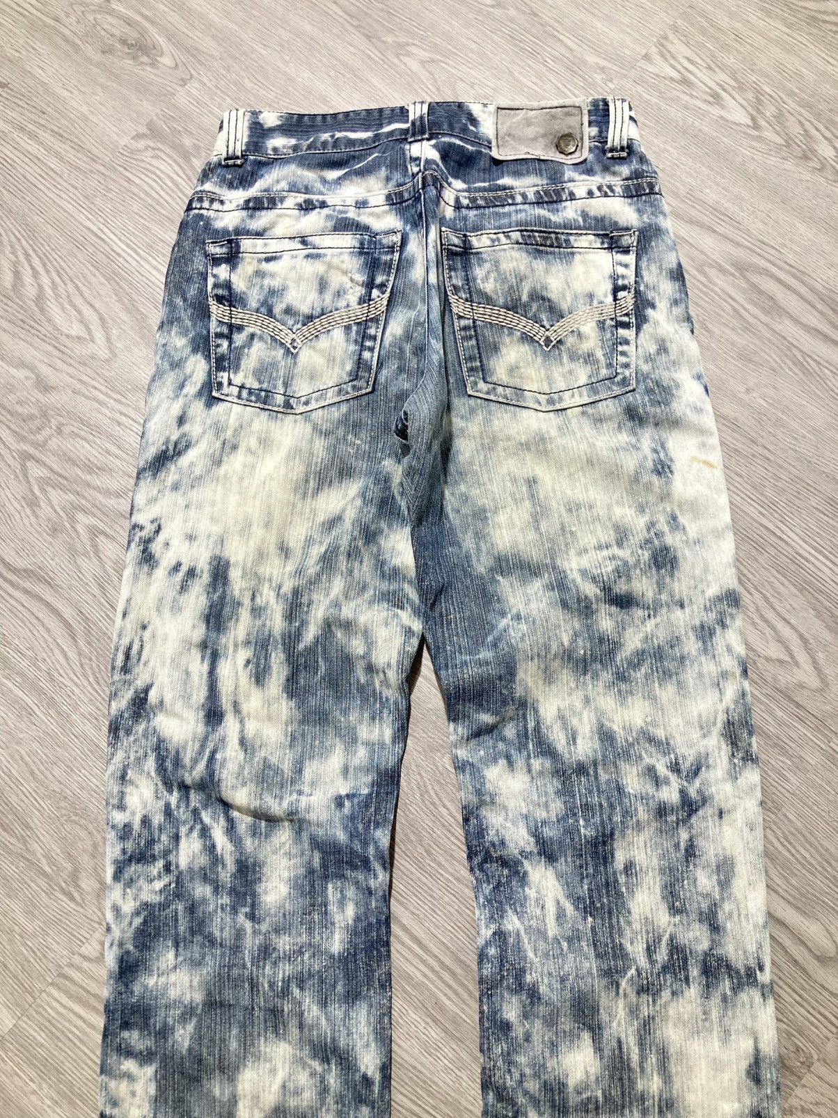 Tornado Mart 2000s Ugiz Distressed Ripped Acid Wash Denim Tornado Style Size US 29 - 12 Thumbnail