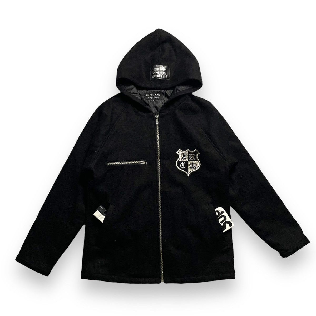 Sex Pot ReVeNGe 🇯🇵 SEX POT REVENGE PUNK GOTHIC WOOL FULL ZIP JACKET Size US M / EU 48-50 / 2 - 1 Thumbnail