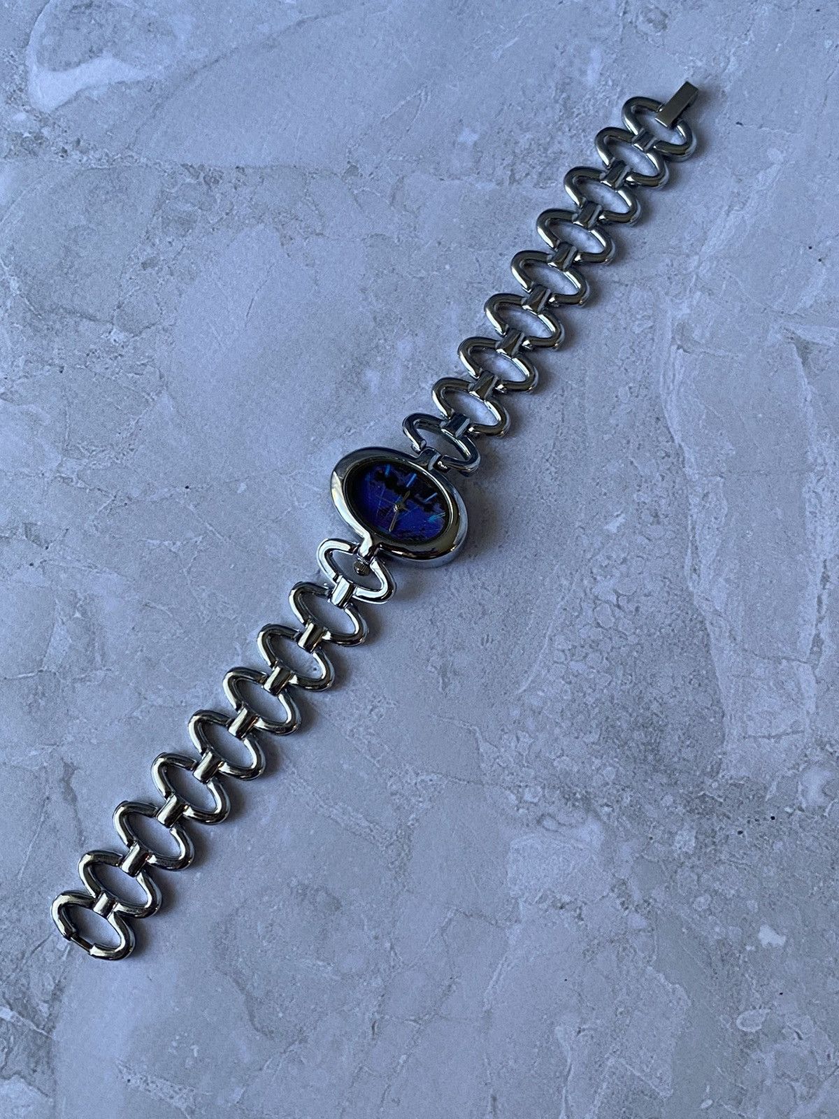Jewelry × Vintage Futuristic Metal Bracelet Watch Size ONE SIZE - 9 Thumbnail