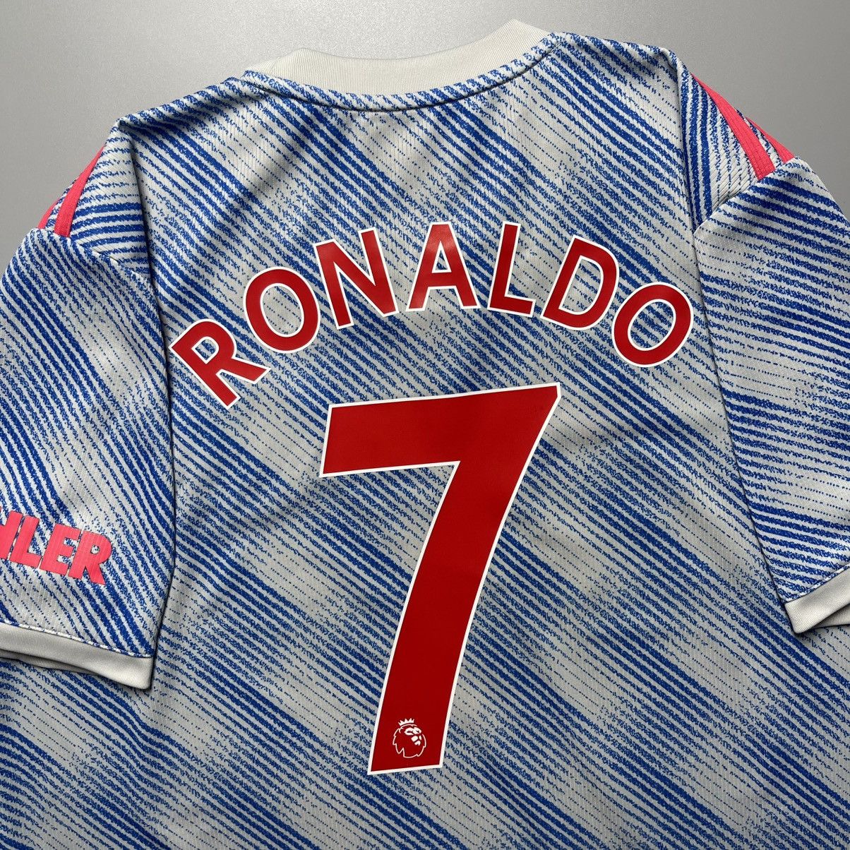 Adidas MANCHESTER UNITED ADIDAS 2021/2022 AWAY JERSEY #7 RONALDO Size US XL / EU 56 / 4 - 8 Thumbnail