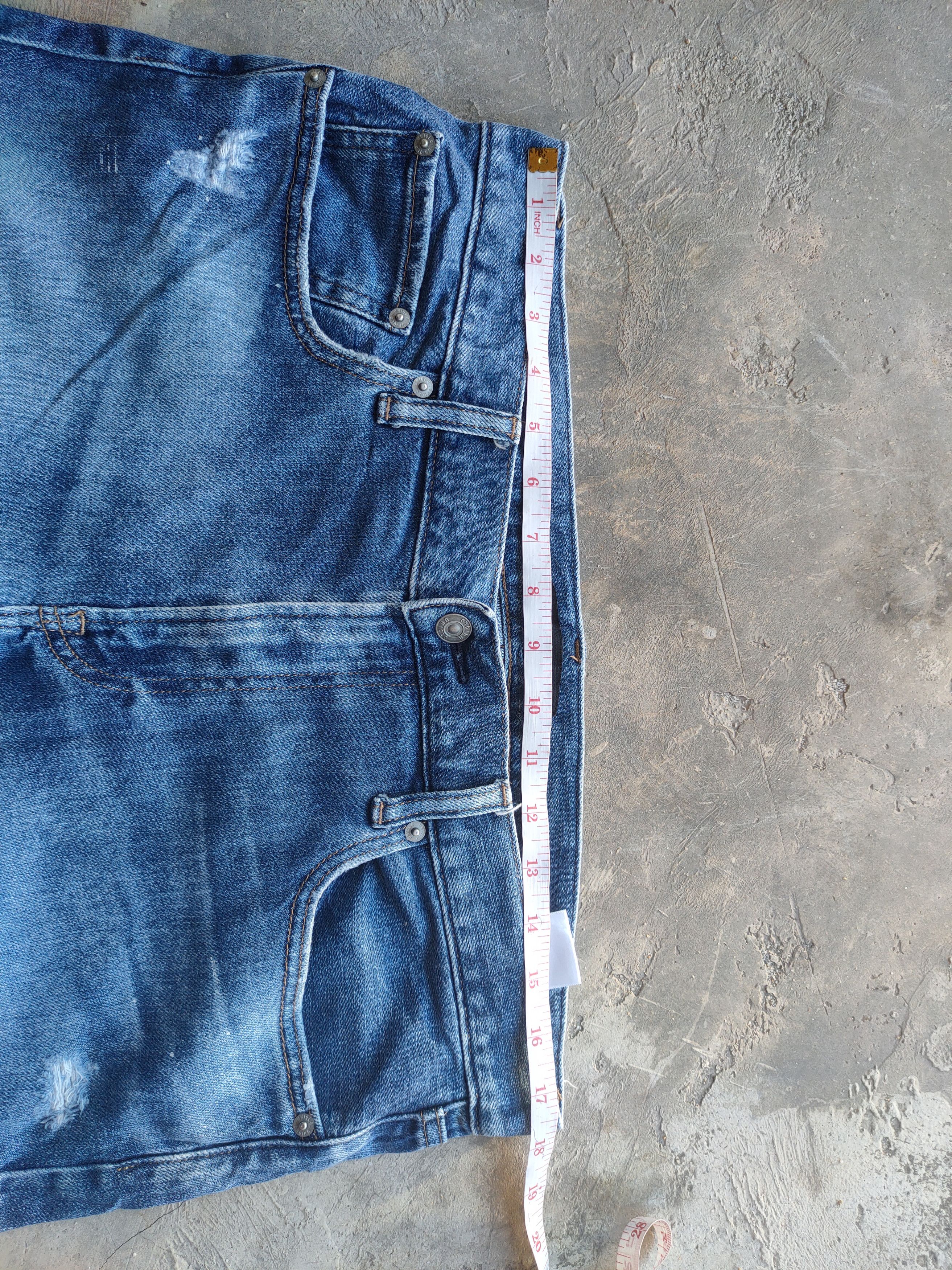 Japanese Brand W35 VINTAGE JAPANESE DISTRESSED FADED JEANS PANTS Size US 35 - 6 Thumbnail