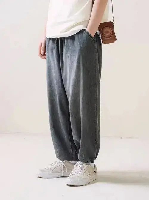 Japanese Brand 21SS Indigo Union Japan Black Washed Carrot Denim Pants Size US 32 / EU 48 - 4 Thumbnail