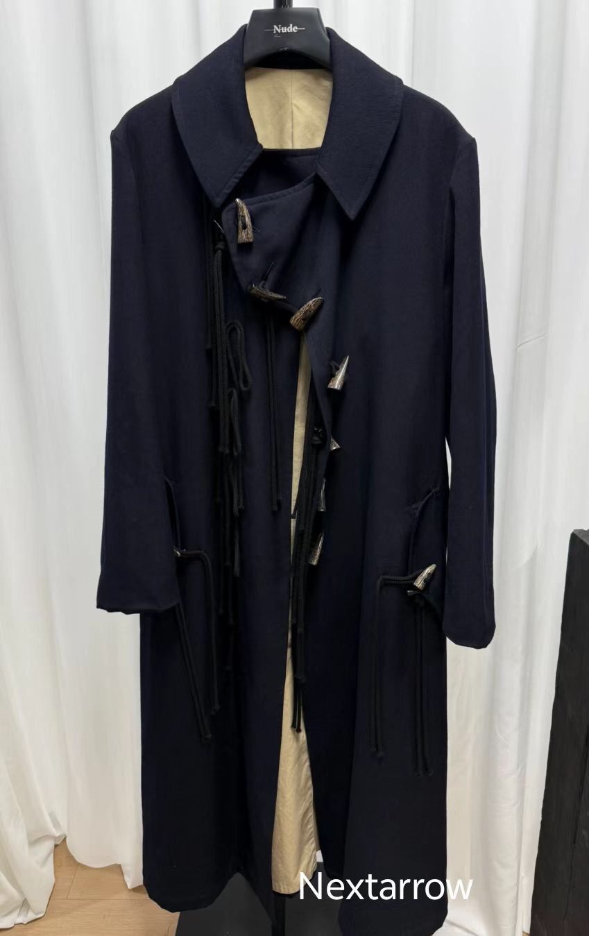 Yohji Yamamoto pour homme cow horn button coat2412-Nextarrow