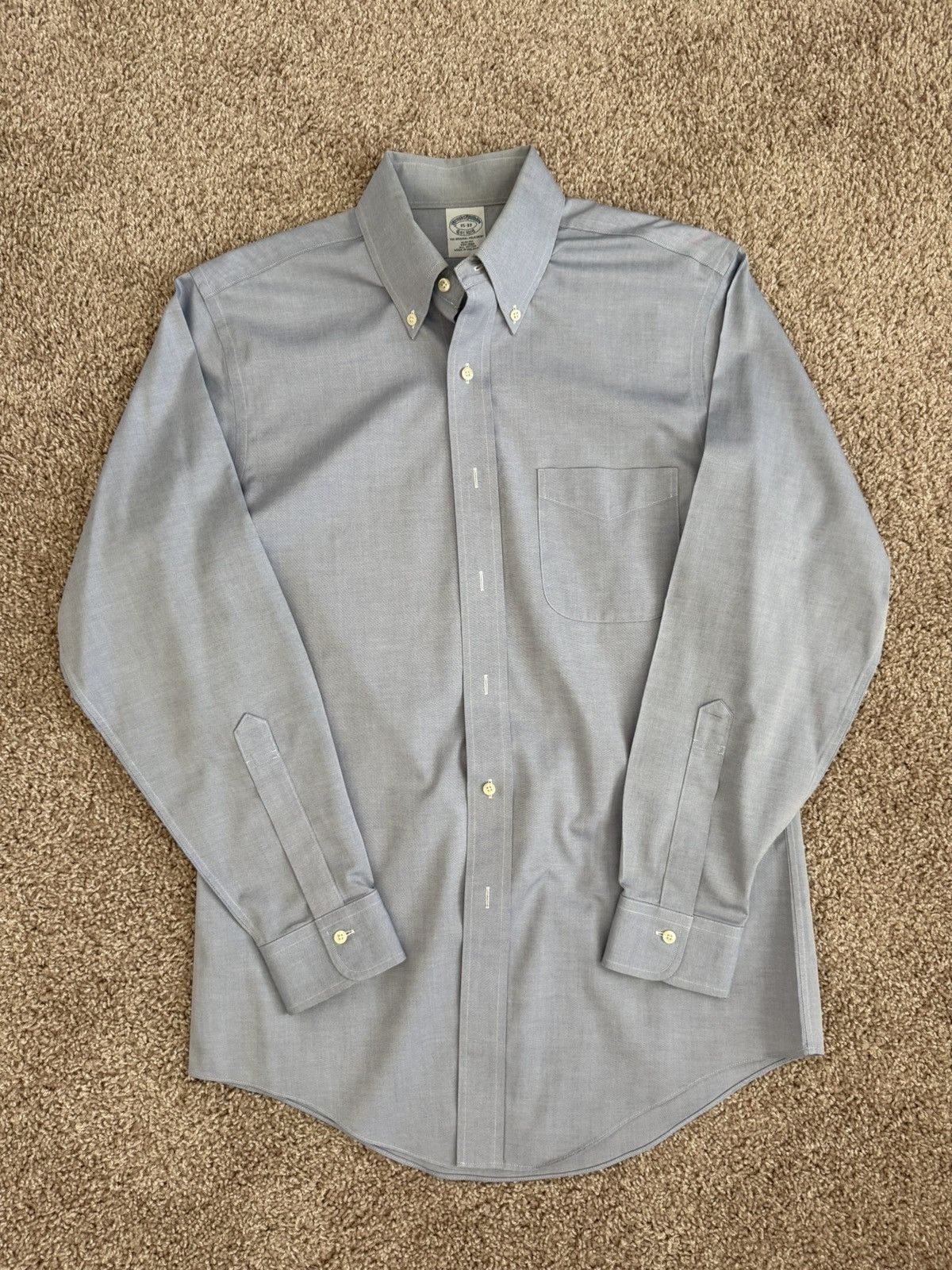 Brooks Brothers Brooks Brothers Polo Dress Shirt Size US M / EU 48-50 / 2 - 1 Thumbnail