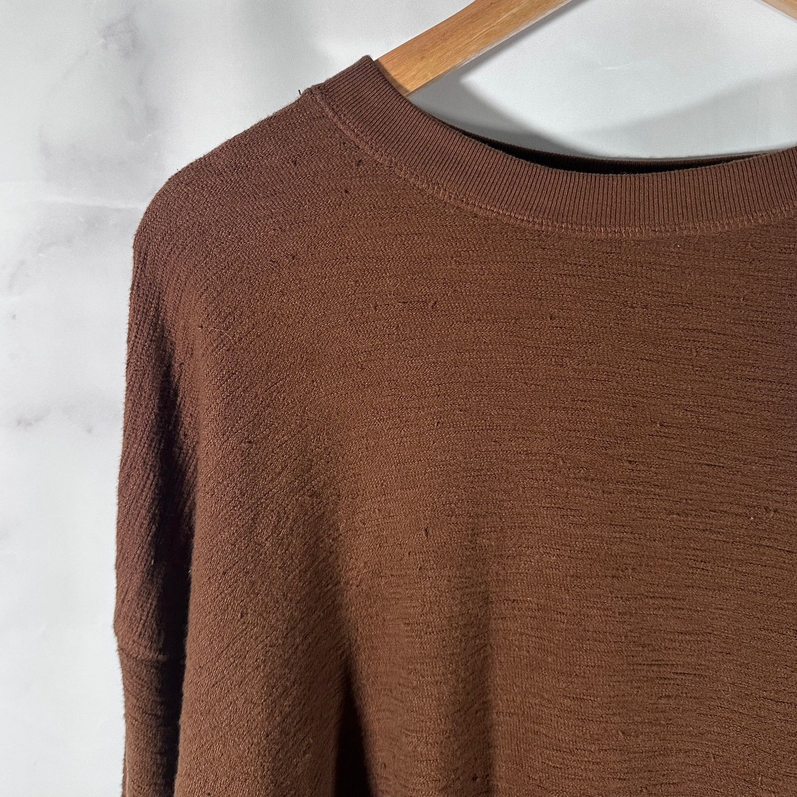 HIDDEN Hidden NY Brown Slub Henley Longsleeve Size US XL / EU 56 / 4 - 2 Thumbnail
