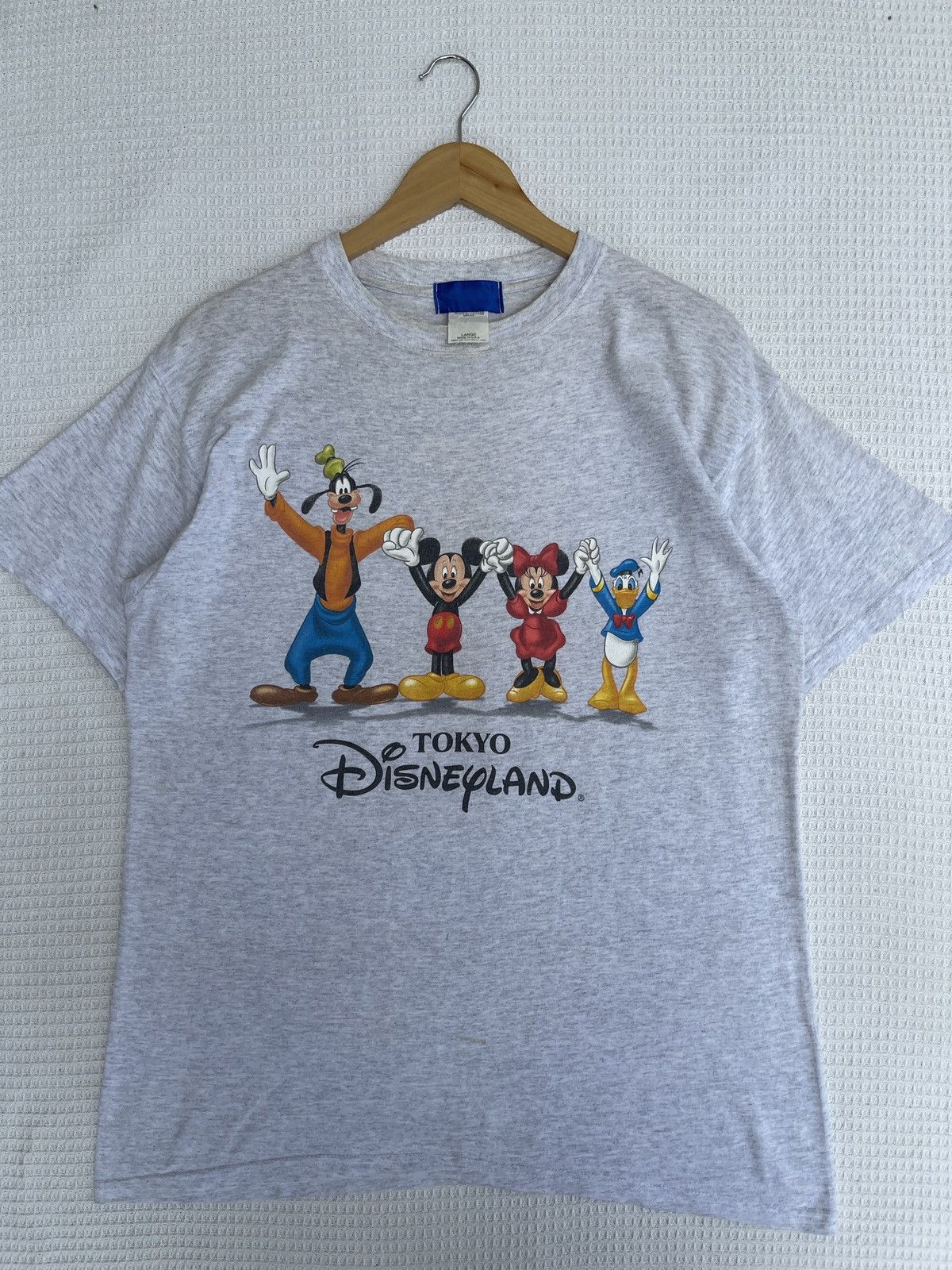 Disney Rare🔥Vintage 90s Tokyo Disneyland Mirror T-Shirt Size US L / EU 52-54 / 3 - 8 Thumbnail