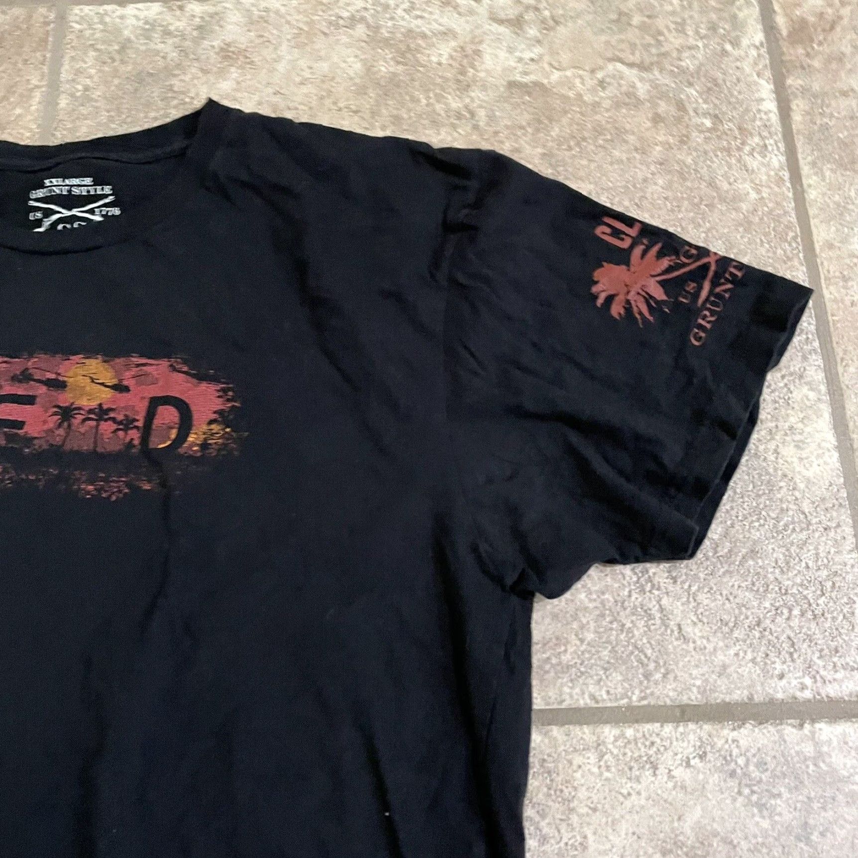 Vintage Grunt Style Tee Mens Black Graphic XXL Size Size US XXL / EU 58 / 5 - 2 Thumbnail
