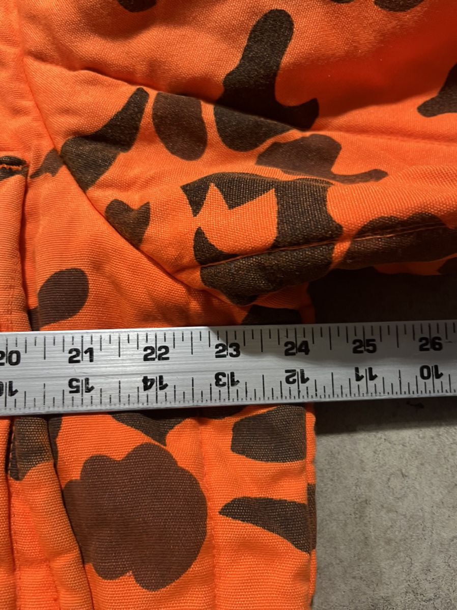 Vintage 1980s Orange Camo Padded Jacket Size US XL / EU 56 / 4 - 7 Thumbnail