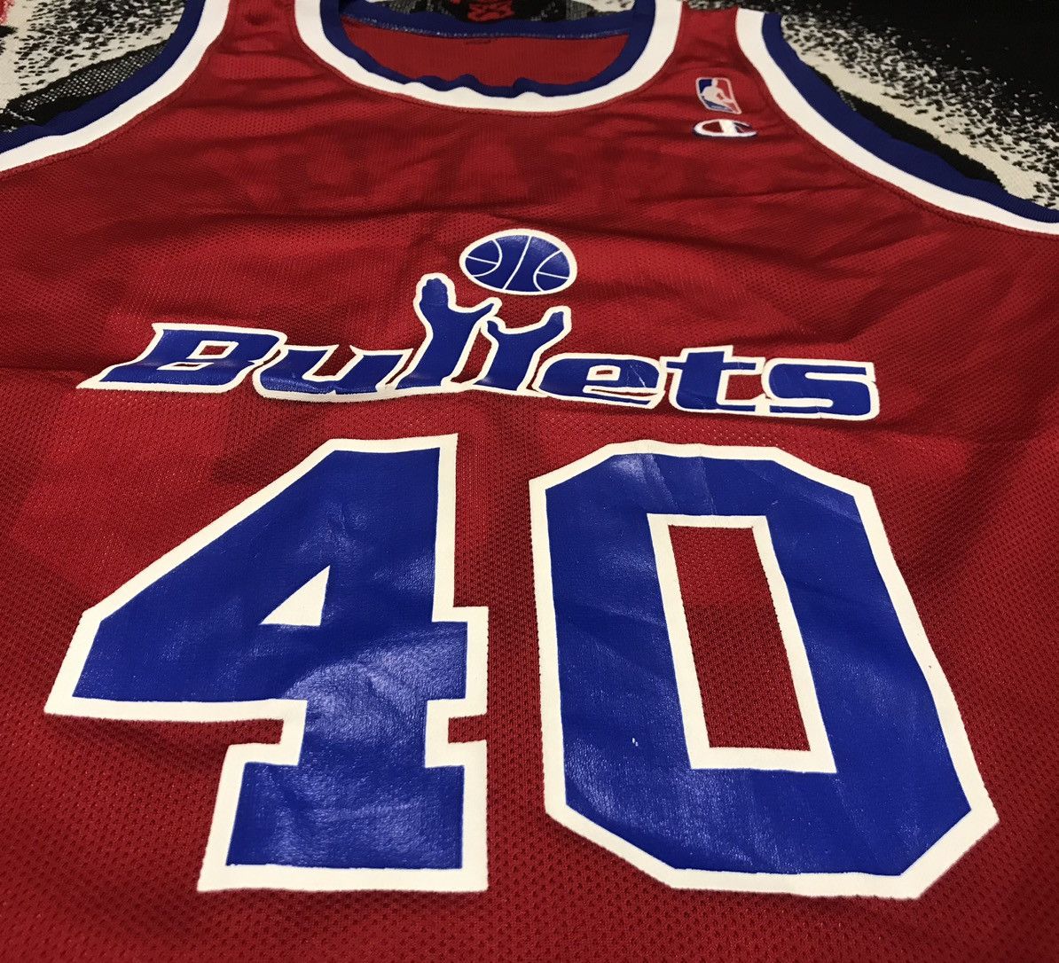 Champion VTG 90 Washington Bullet Calbert Cheaney NBA Jersey Champion Size US L / EU 52-54 / 3 - 3 Thumbnail