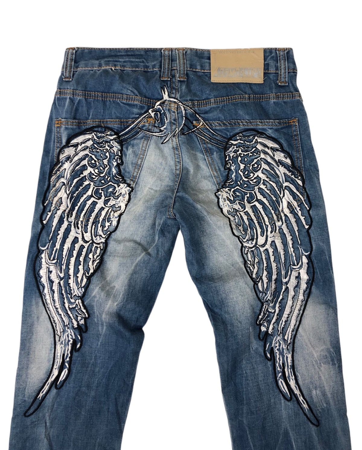 Japanese Brand Japan Brand Kosmo Lupo Embroidery Low Rise Denim Jeans Size US 30 / EU 46 - 10 Thumbnail