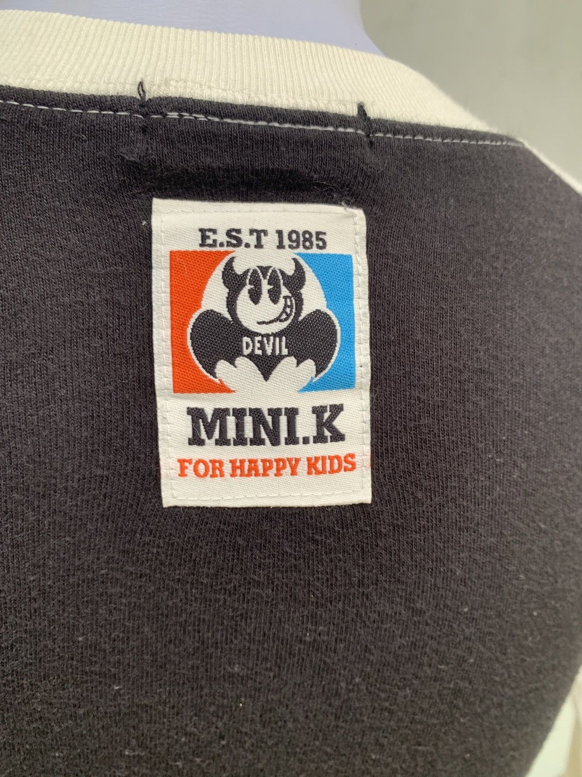 Angel Blue × Japanese Brand y2k Mini-K Japan Cute Pop Raglan Icon Graphic Baby Tee Top Size XS / US 0-2 / IT 36-38 - 5 Thumbnail