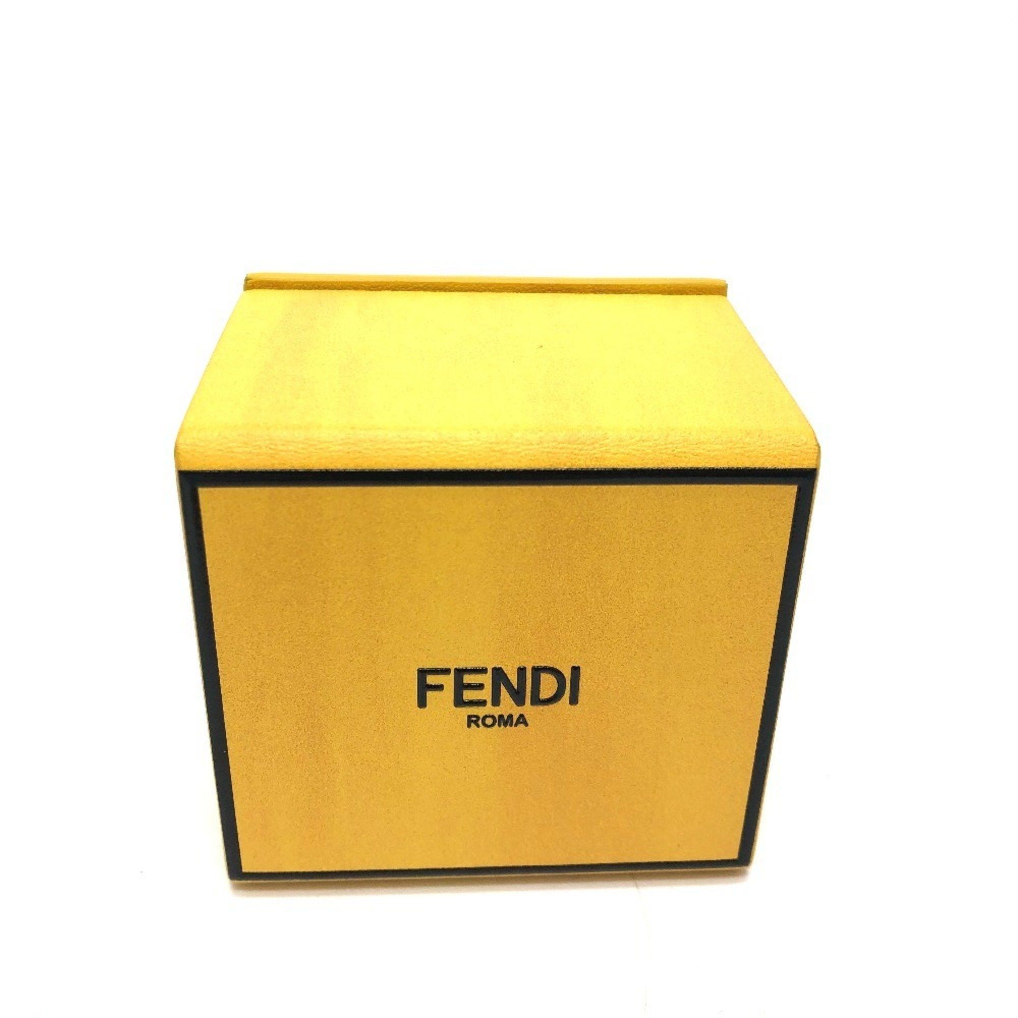 Fendi FENDI 7AR894 Accessory Box Charm Keychain Leather Women's Yellow Size ONE SIZE - 1 Thumbnail