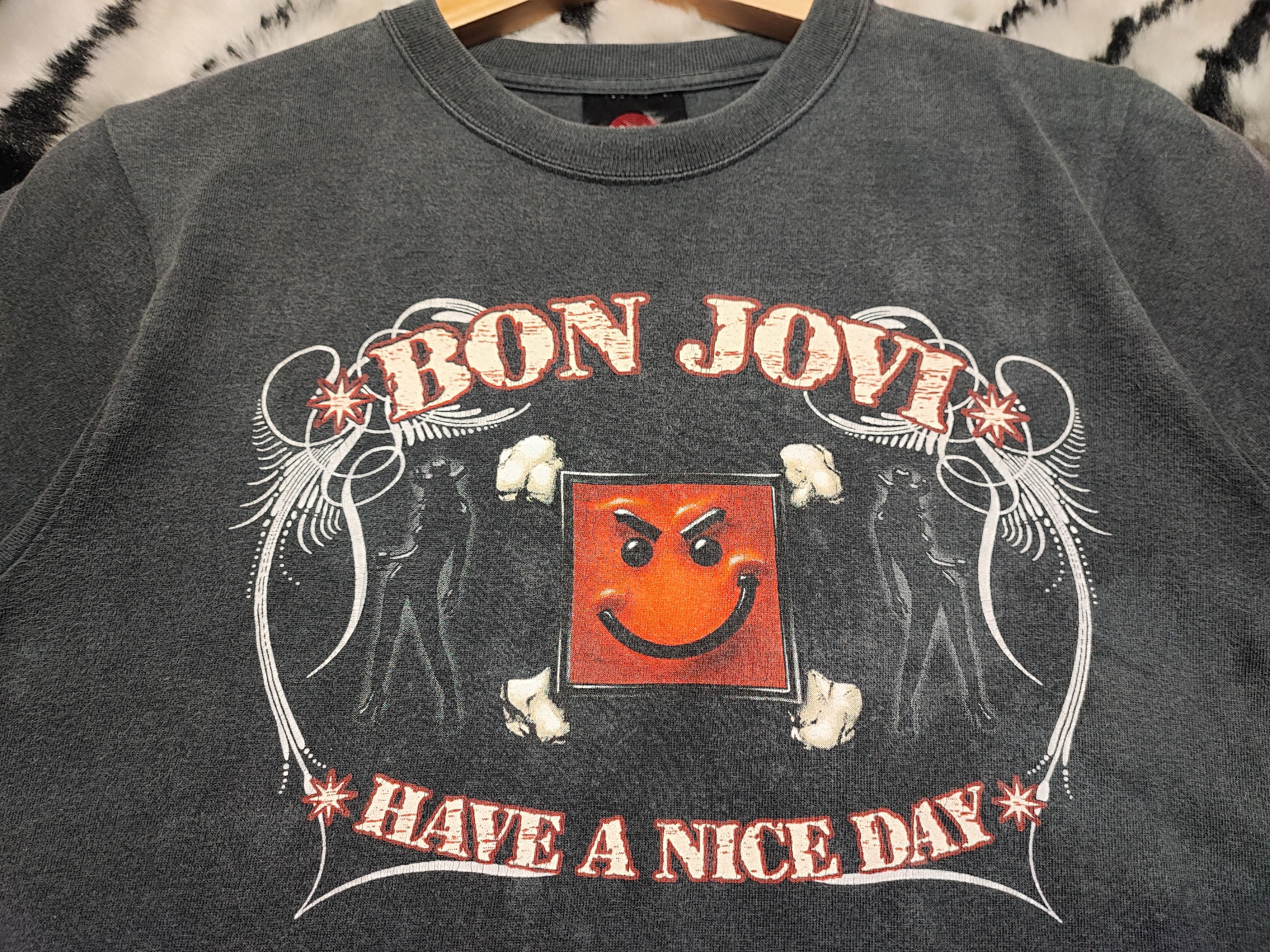 Band Tees × Vintage Vintage Y2K Bon Jovi Tour Have A Nice Day Size US XS / EU 42 / 0 - 6 Thumbnail