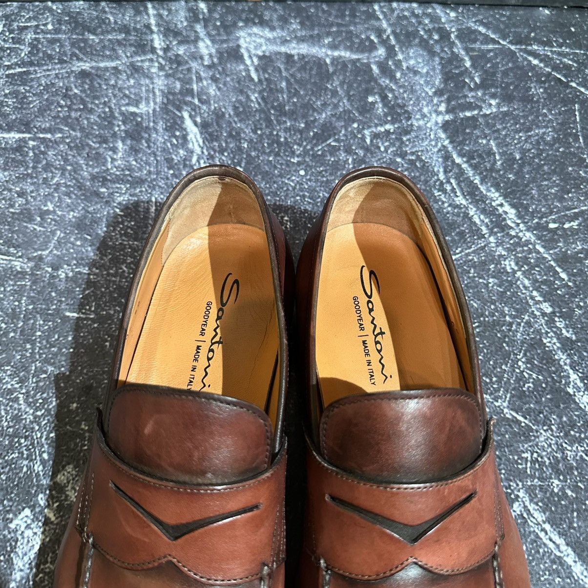 Santoni SANTONI MEN’S Leather Loafers Size 10 US 9 UK Size US 10 / EU 43 - 16 Thumbnail