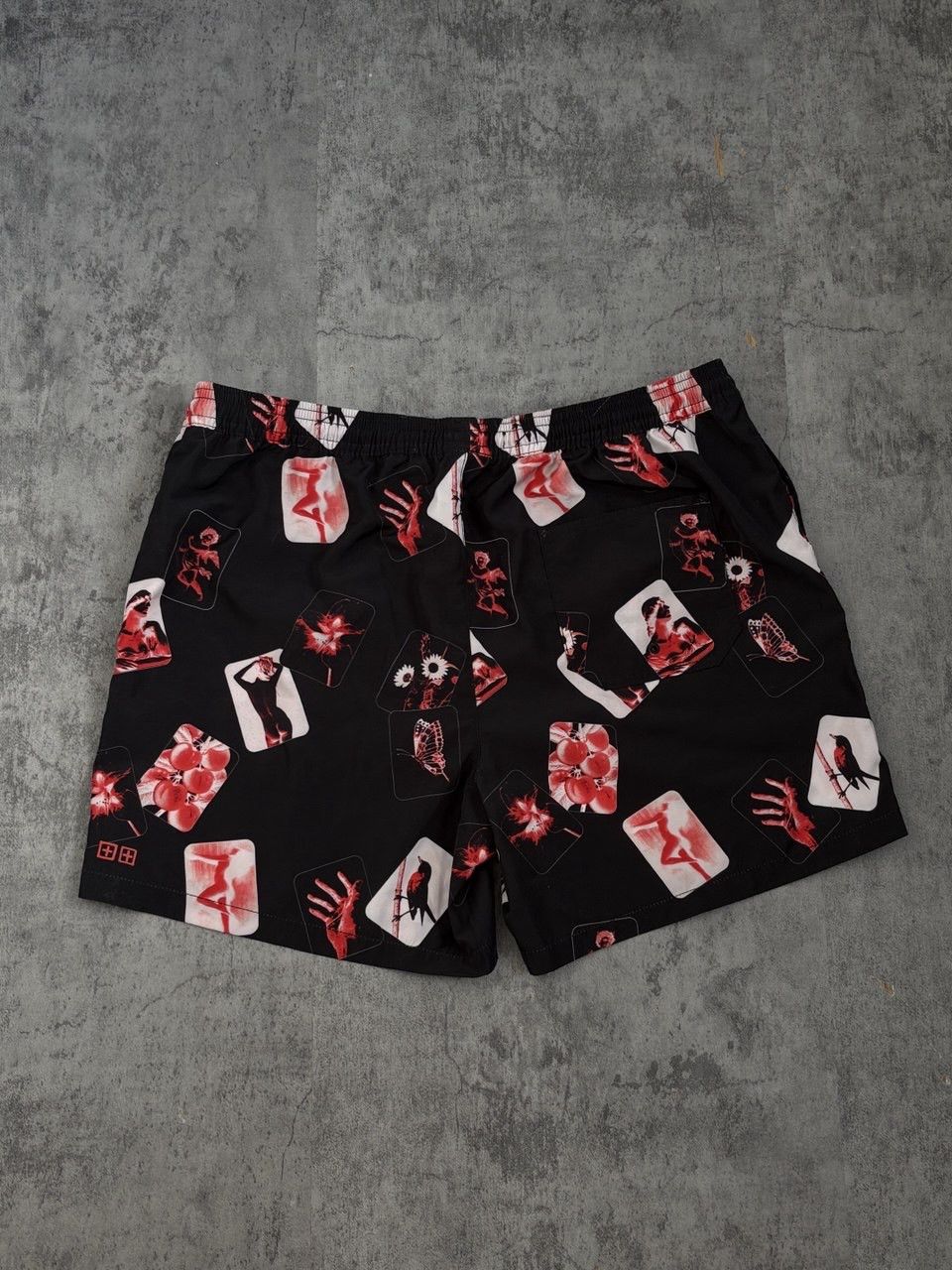 Ksubi Ksubi Board Shorts Icons AOP Red Black Size US 36 / EU 52 - 2 Thumbnail