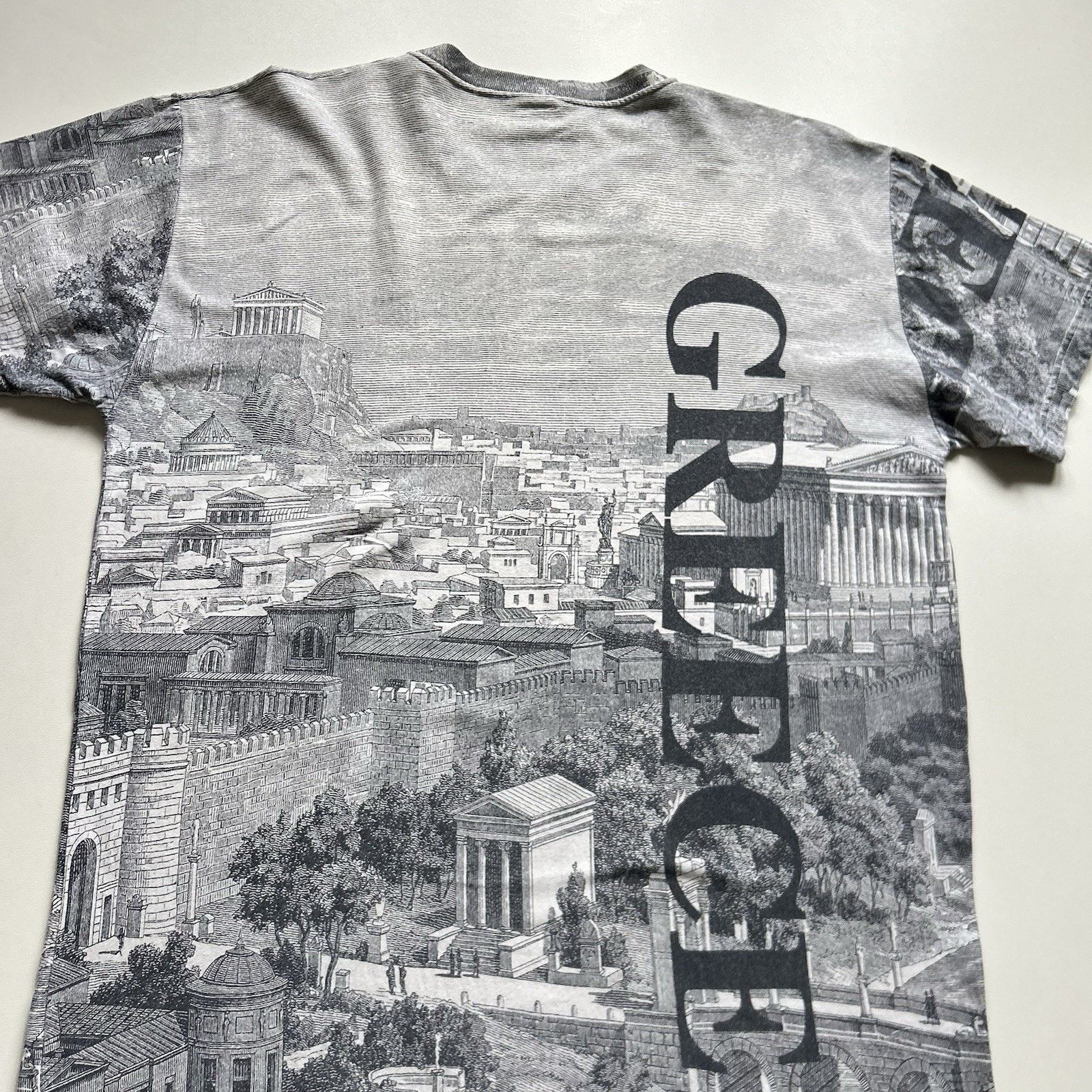 Vintage Vintage Greece All Over Print T Shirt XL AOP Parthenon Art Size US XL / EU 56 / 4 - 4 Thumbnail