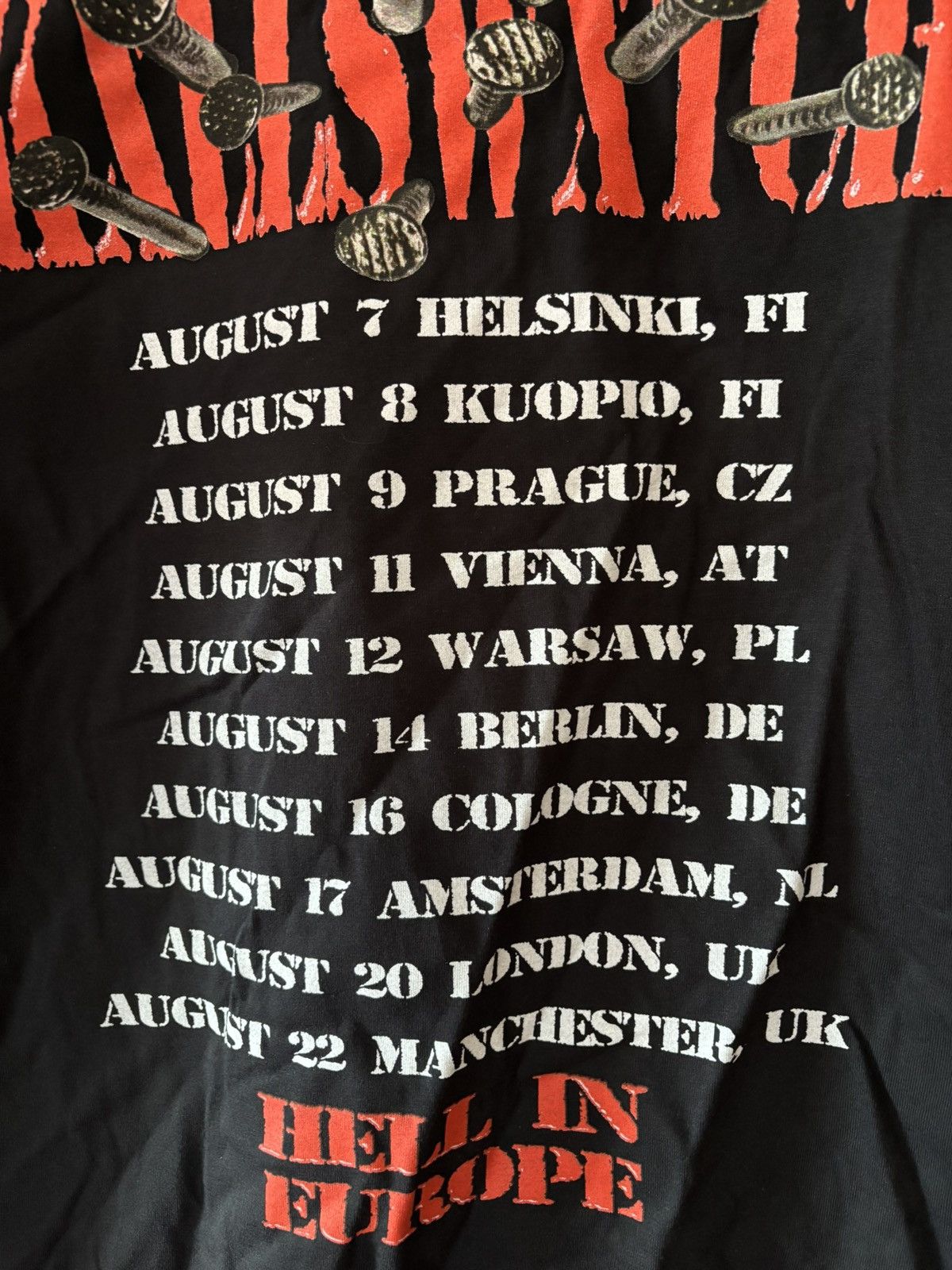 Other Kxllswxtch Hell In Europe Tour 2025 T-Shirt Size US L / EU 52-54 / 3 - 4 Thumbnail