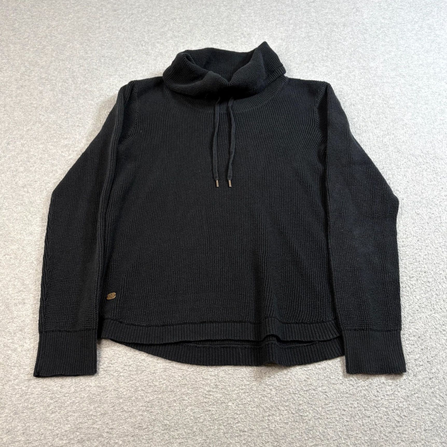 Ralph Lauren Lauren Ralph Lauren Sweater Womens Large Black Cowl Neck Knit Pullover Size L / US 10 / IT 46 - 2 Thumbnail