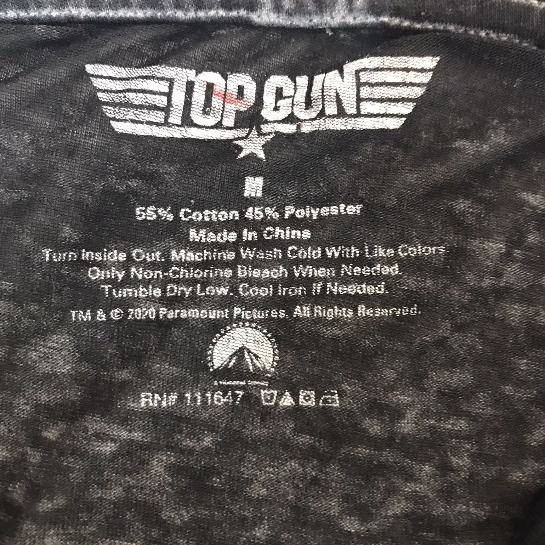 Vintage Top Gun Black Burnout Graphic Print T-Shirt Womens Size M Size M / US 6-8 / IT 42-44 - 7 Thumbnail